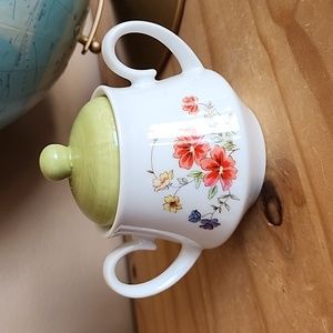 Vintage Jardin fine China floral sugar dish Japan Nadine pattern